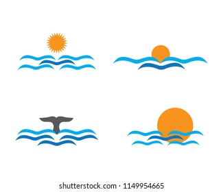 Water wave Logo Template