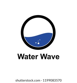 water wave logo template