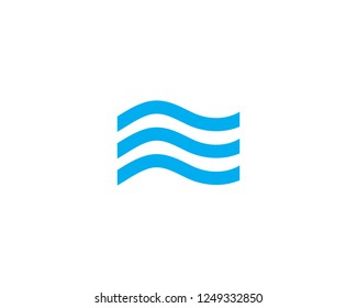 Water wave Logo Template