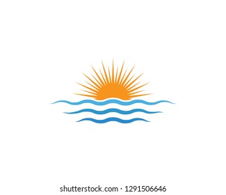 Water wave Logo Template