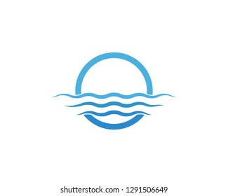 Water wave Logo Template