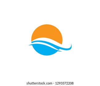 Water wave Logo Template