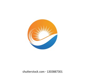 Water wave Logo Template