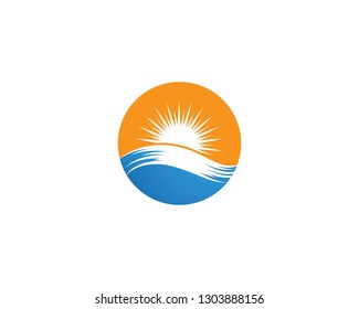 Water wave Logo Template