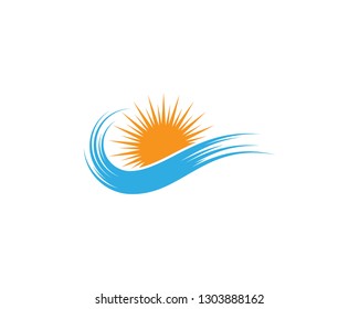 Water wave Logo Template