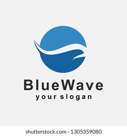 Water wave logo template