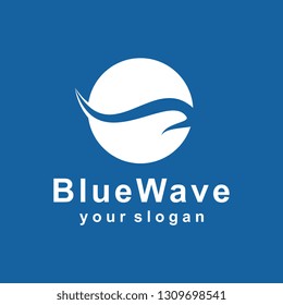 Water wave logo template