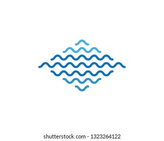 Water wave Logo Template