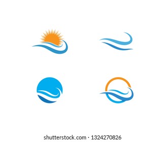 Water wave Logo Template
