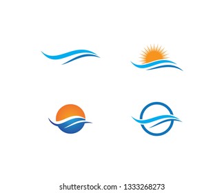 Water wave Logo Template