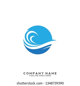 Water wave Logo Template