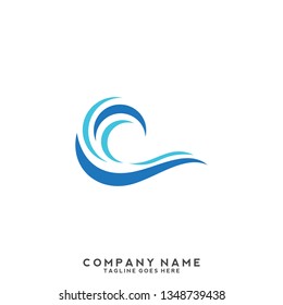 Water wave Logo Template