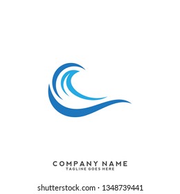 Water wave Logo Template