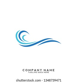 Water wave Logo Template