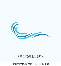 Water wave Logo Template