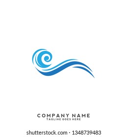 Water wave Logo Template