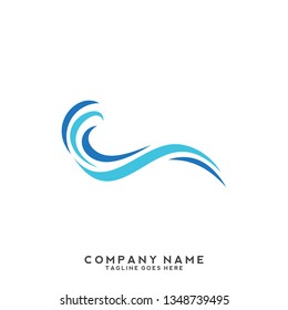Water wave Logo Template