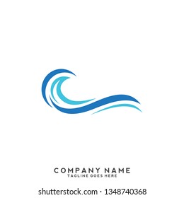 Water wave Logo Template