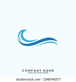 Water wave Logo Template