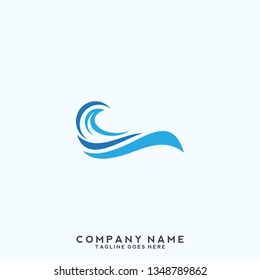 Water wave Logo Template