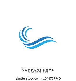 Water wave Logo Template