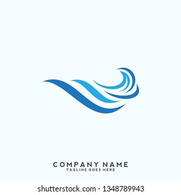 Water wave Logo Template