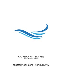 Water wave Logo Template