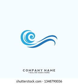 Water wave Logo Template