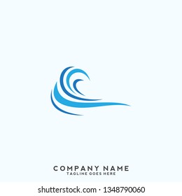 Water wave Logo Template