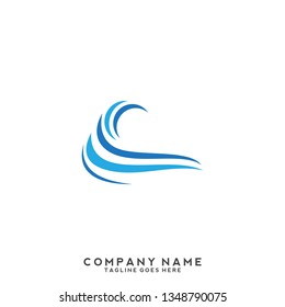 Water wave Logo Template