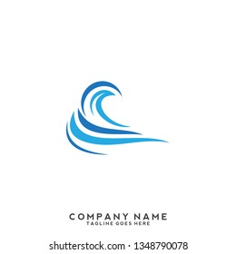 Water wave Logo Template