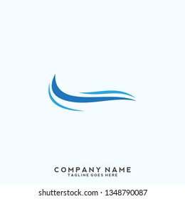 Water wave Logo Template