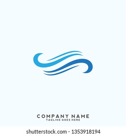 Water wave Logo Template