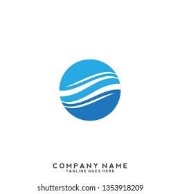 Water wave Logo Template