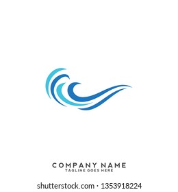 Water wave Logo Template