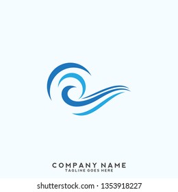 Water wave Logo Template