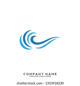Water wave Logo Template