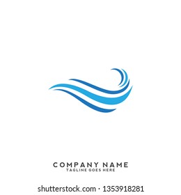 Water wave Logo Template