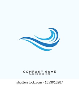 Water wave Logo Template