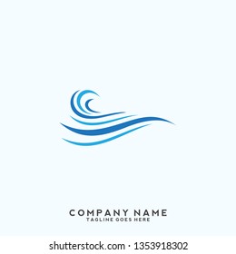 Water wave Logo Template