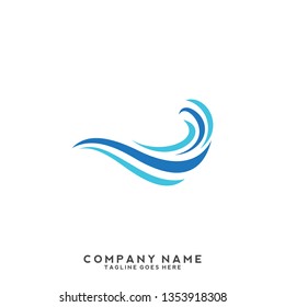Water wave Logo Template