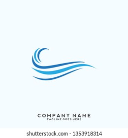 Water wave Logo Template