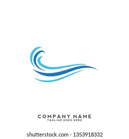 Water wave Logo Template