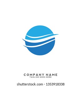 Water wave Logo Template