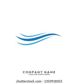 Water wave Logo Template