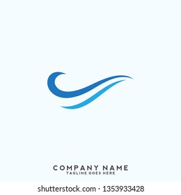 Water wave Logo Template