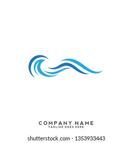 Water wave Logo Template