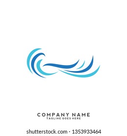 Water wave Logo Template