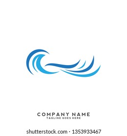 Water wave Logo Template
