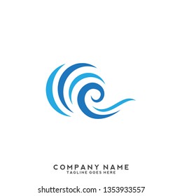 Water wave Logo Template